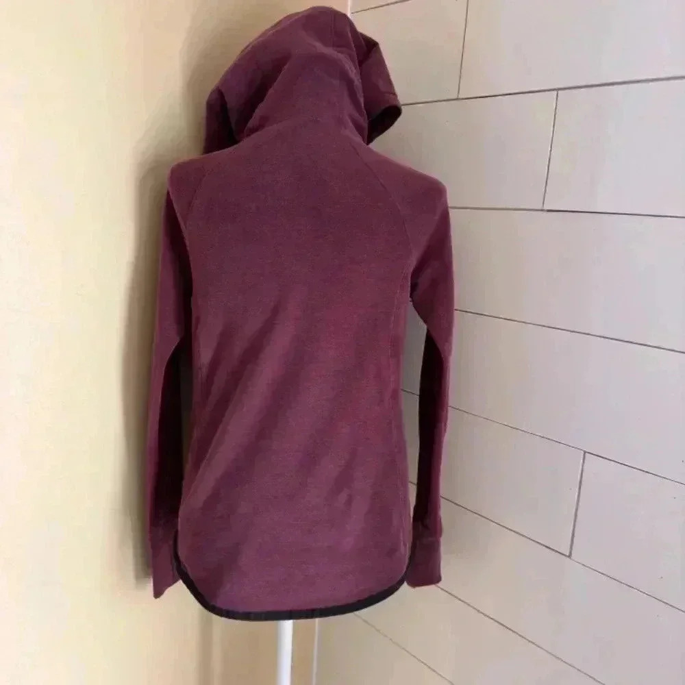 Athleta Sweatshirt Womens Size XS Sentry Hoodie Long Sleeve Pullover Purple - Picture 6 of 6